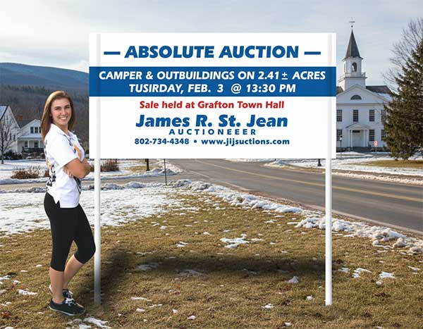 Preview of a 2x4 Sign with Metal Post Kit