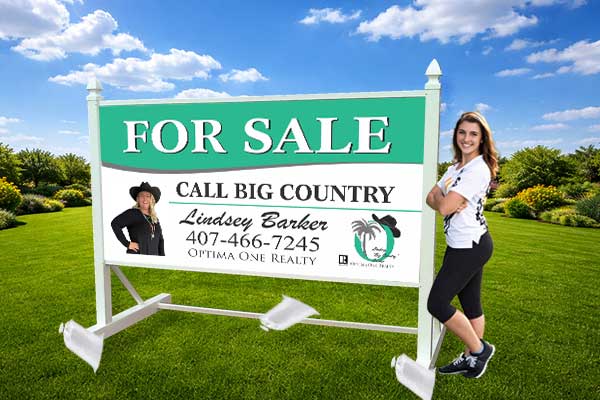 Property Signs installed outdoors