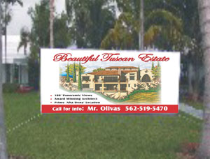 Custom Size Real Estate Banners