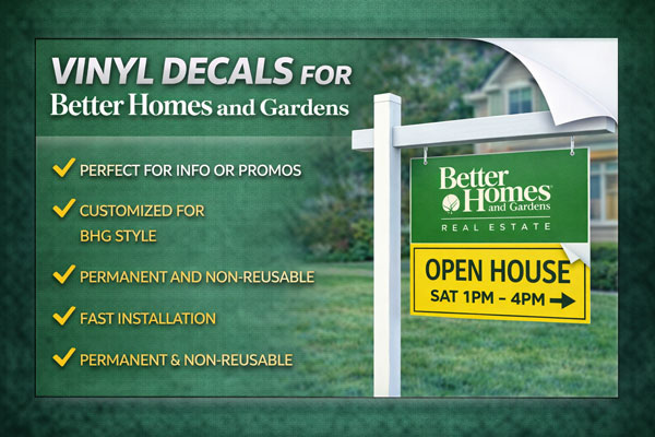 vinyl sign overlays used to update dates, pricing, and contact details