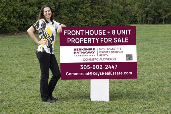 32x48 Berkshire Hathaway style real estate sign for directional and regulated locations