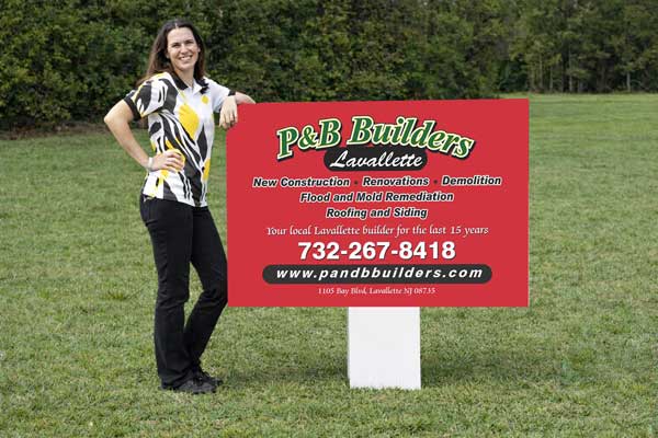 32x48 builder signs for job sites and development projects