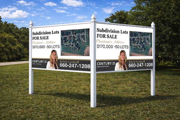 Preview of a 4×8 commercial site sign