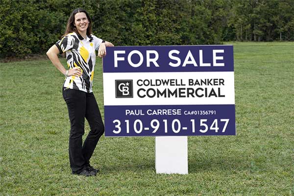 32x48 Coldwell Banker sign for directions and regulated areas