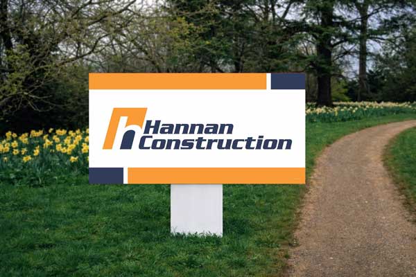 2x4 construction site directional signs for job site traffic flow