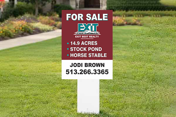 32x24 EXIT Realty sign for property marketing