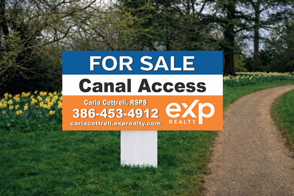 2x4 eXp Realty directional sign for open house traffic
