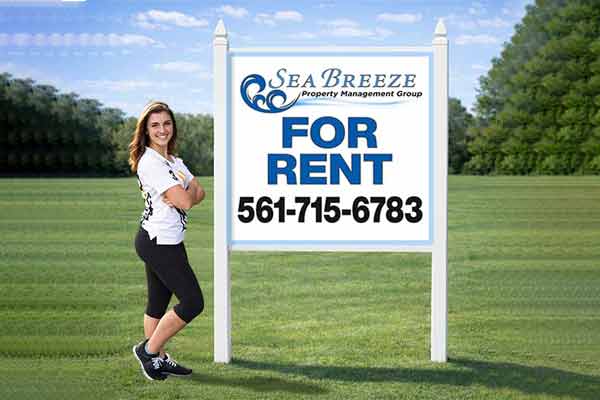 4x4 sign with standard pvc post kit installed outdoors