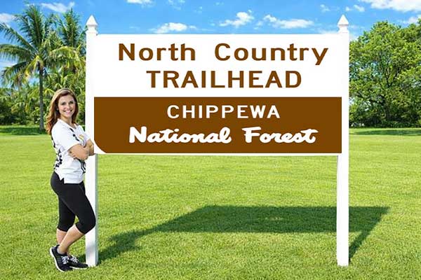 4x8 municipal site sign installed outdoors