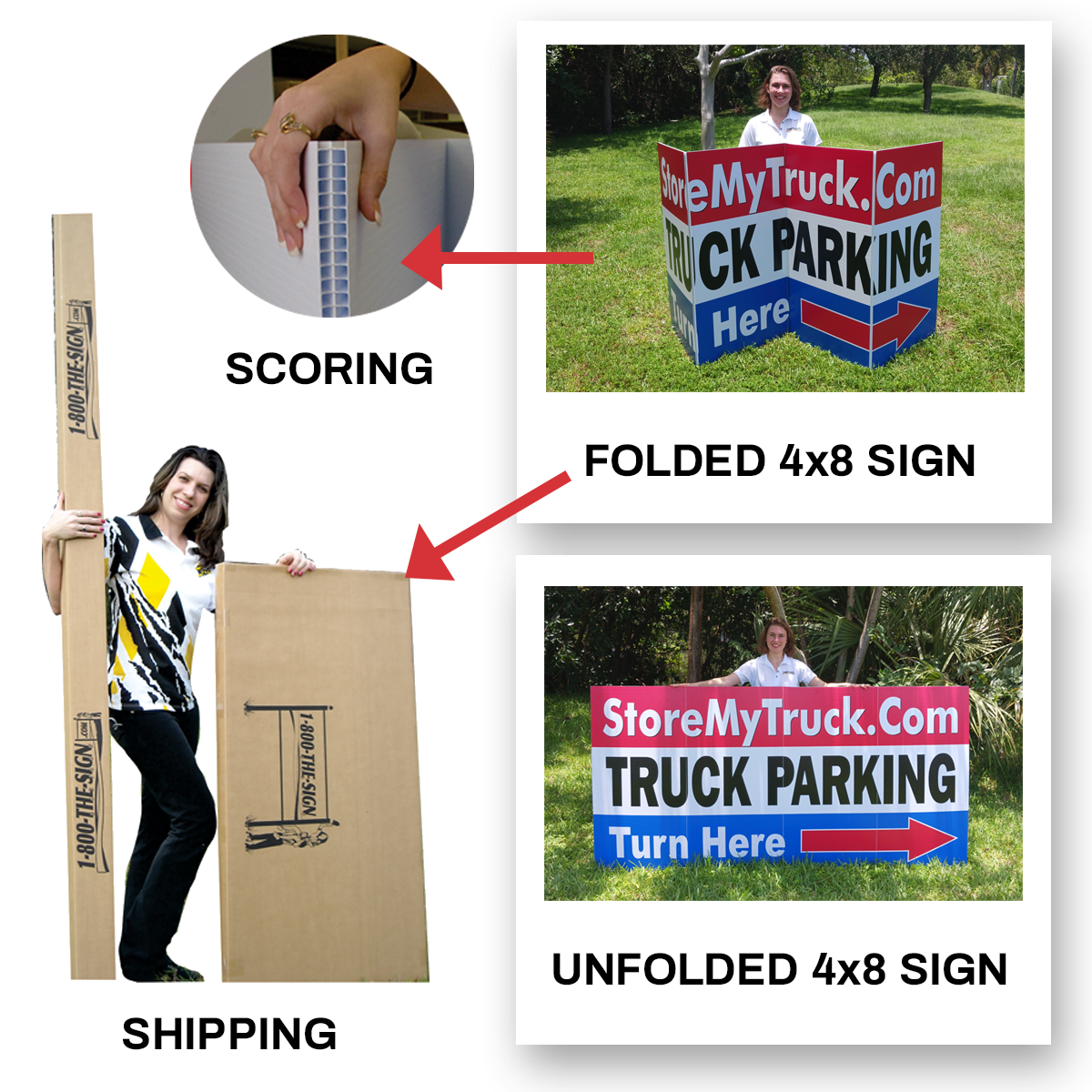 4x8 site sign shipping pattern