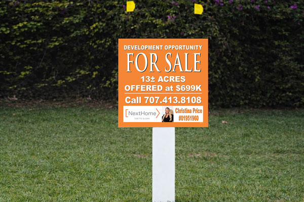 2x2 NextHome signs for lot marking and small directional placement