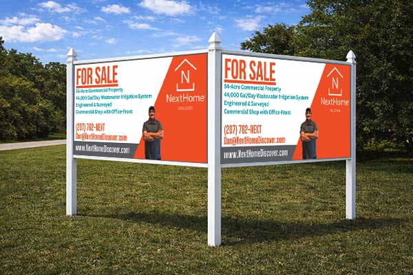 4x8 NextHome sign installed outdoors