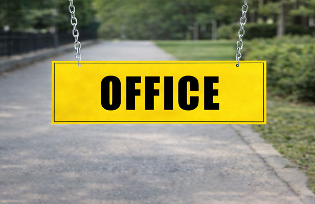 12x43 rider signs for office suite numbers and leasing info