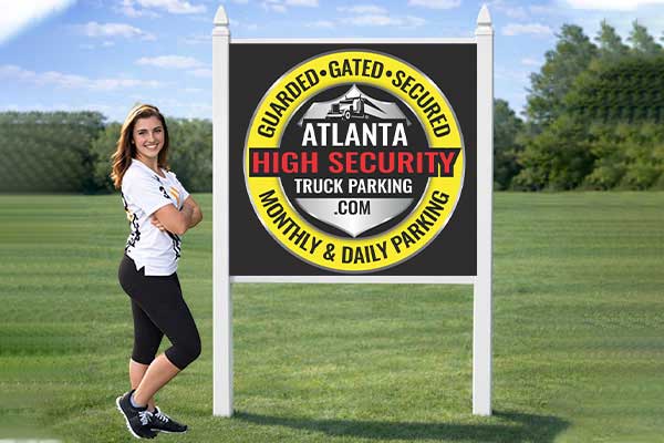 4x4 sign with standard pvc post kit installed outdoors