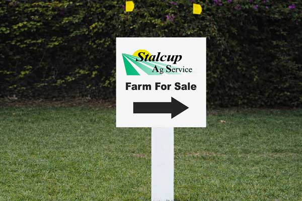 2x2 property signs for parcel marking and small site placement