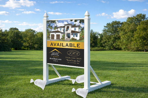 Preview of a 4×4 commercial site sign