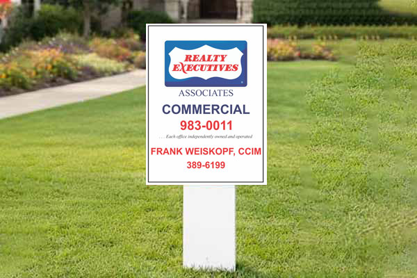 32x24 Realty Executives sign for property marketing