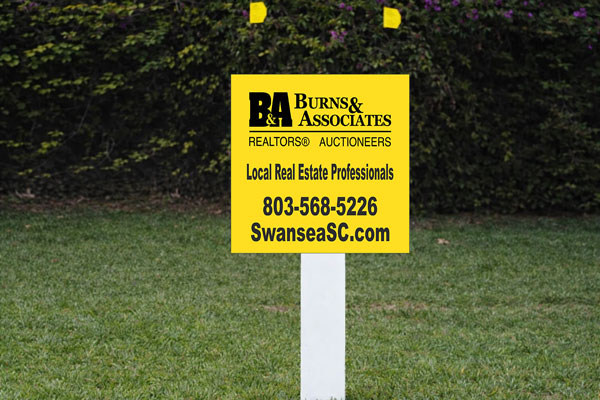 2x2 realtor signs for lot marking, subdivision placement, and directional use