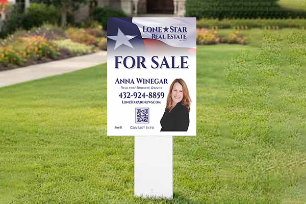 32x24 realtor signs for property listings, open houses, and neighborhood marketing