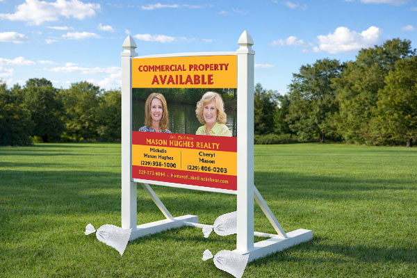 Preview of a 4×4 commercial site sign