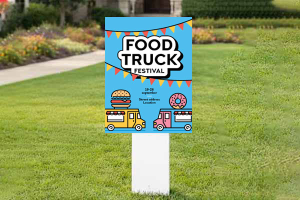 32x24 residential auction signs for property listings and bidder visibility