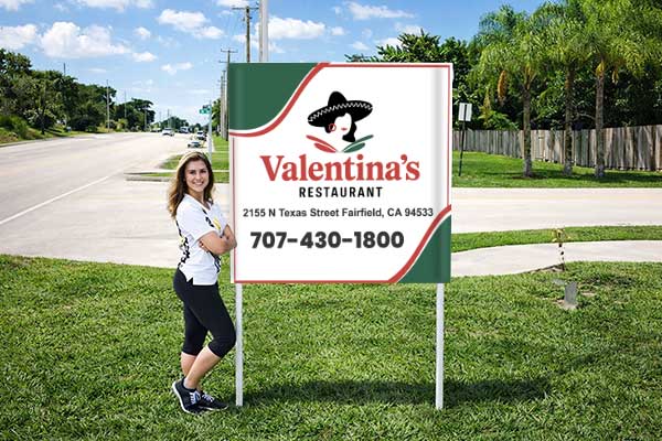 Restaurant Signs installed outdoors