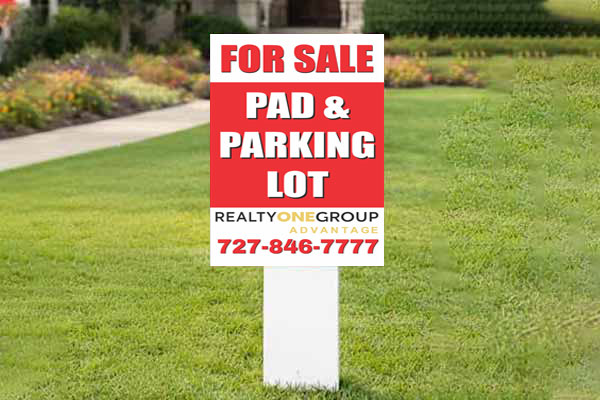 32x24 residential auction signs for property listings and bidder visibility