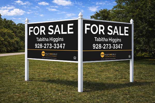 4x8 Realty ONE Group real estate sign installed outdoors