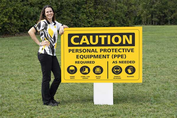 32x48 site safety signs for construction compliance and hazard warnings