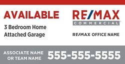 RE/MAX 4ftx8ft Commercial Sign