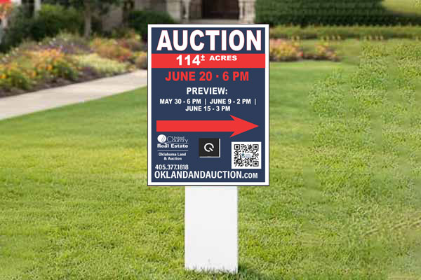 32x24 United Country sign for property marketing