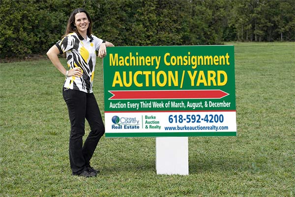 32x48 United Country yard sign for directional placement